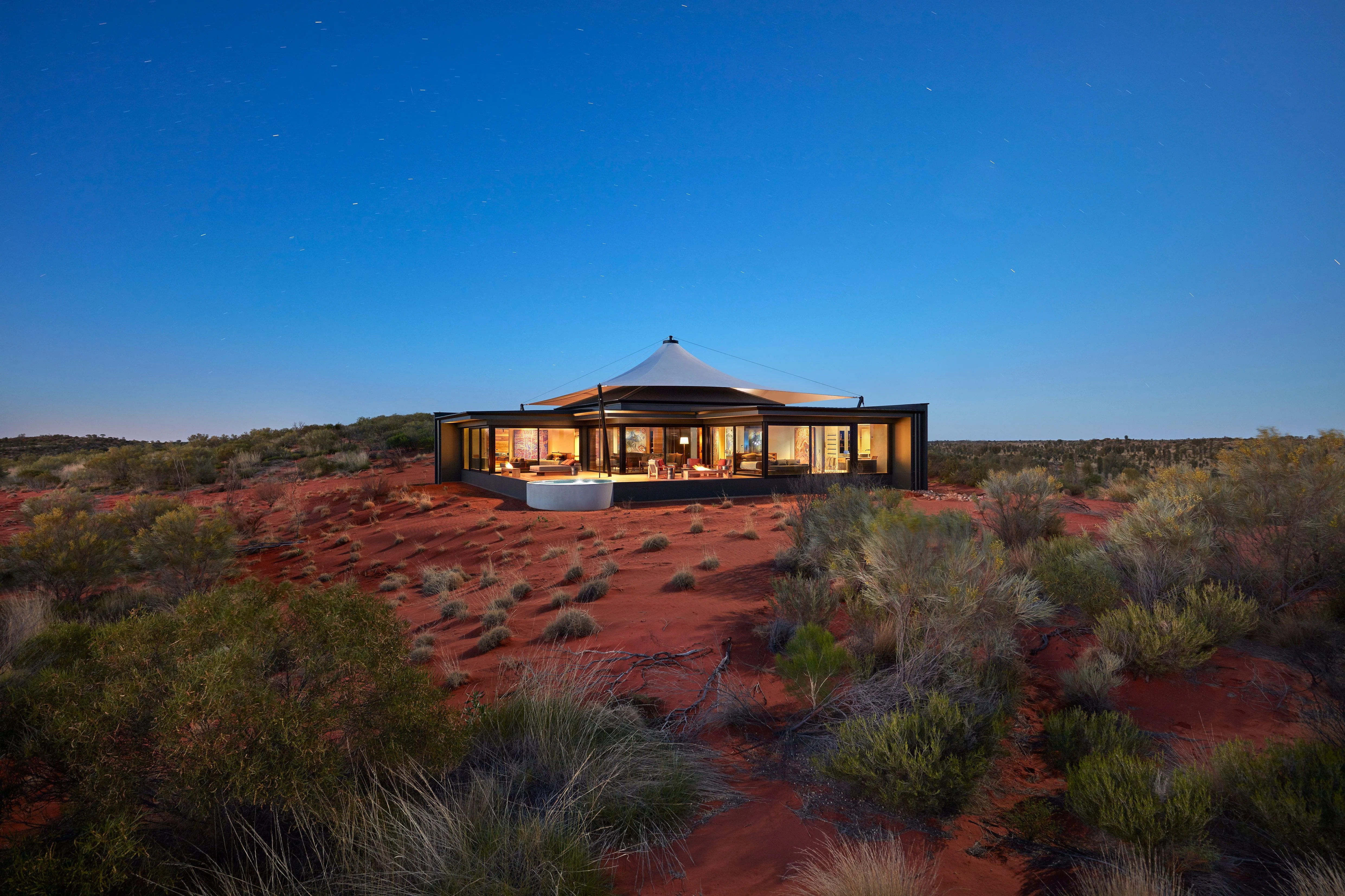 Luxury tent in the outback